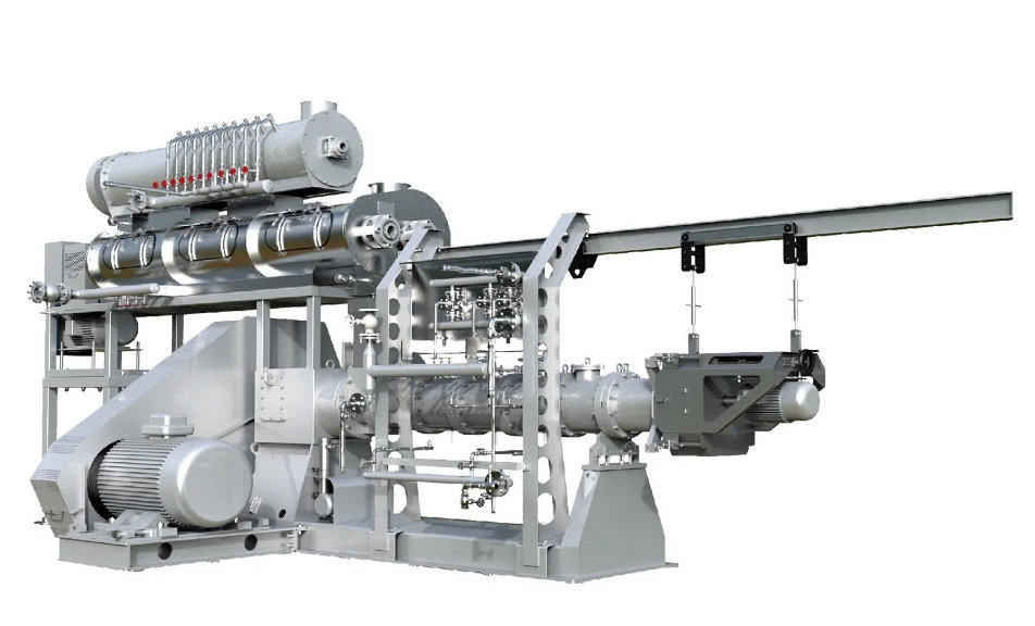 XYPH Series Twin Screw Steam Aquatic Extruder